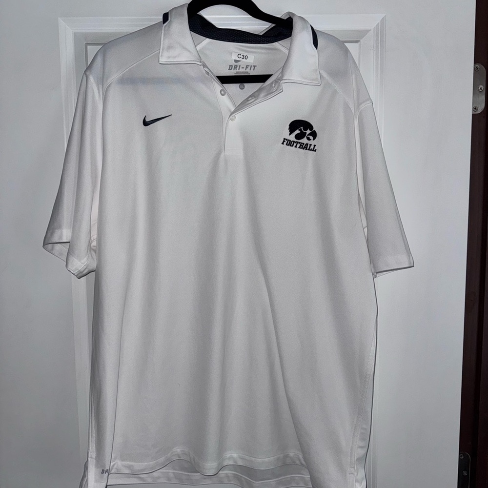 Iowa Hawkeye Football Team Issued Nike polo!